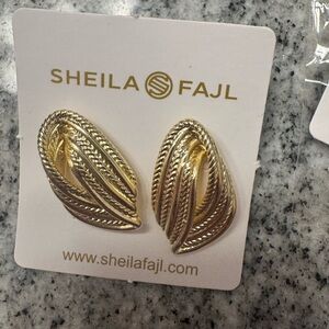 Sheila Fajl Gold Twisted Rope Earrings